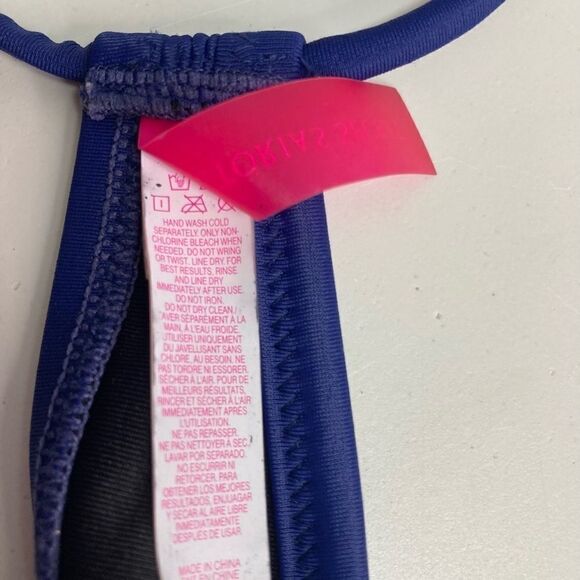 VICTORIA’S SECRET bathing suit top, 36D, blue - Picture 7 of 12